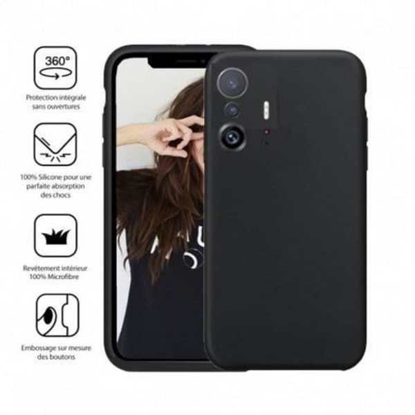 Kotelo Xiaomi 13 Premium Silicone Microfiber Jaym Black -puhelimelle Svart