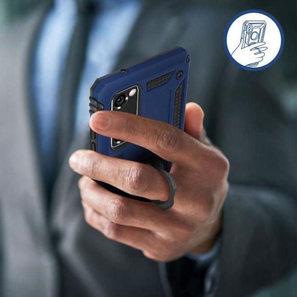 Fodral - Samsung - Galaxy S20 FE - Stötteknik - Två material - Video Ställring blå