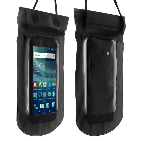 AVIZAR Vandtæt pose - Universal - IP68 beskyttelse - Sort Touch Cover Svart