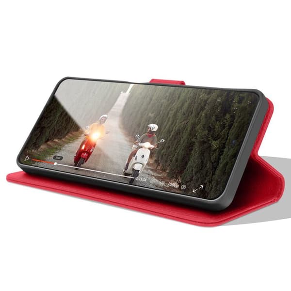 Plånboksfodral för Xiaomi Redmi Note 13 Pro Plus Med Stödfunktion Zanaé Röd Röd