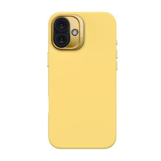 Baksidan - DECODED - iPhone 16 Plus - Stötdämpande - Antimikrobiell - Kompatibel med MagSafe Gul
