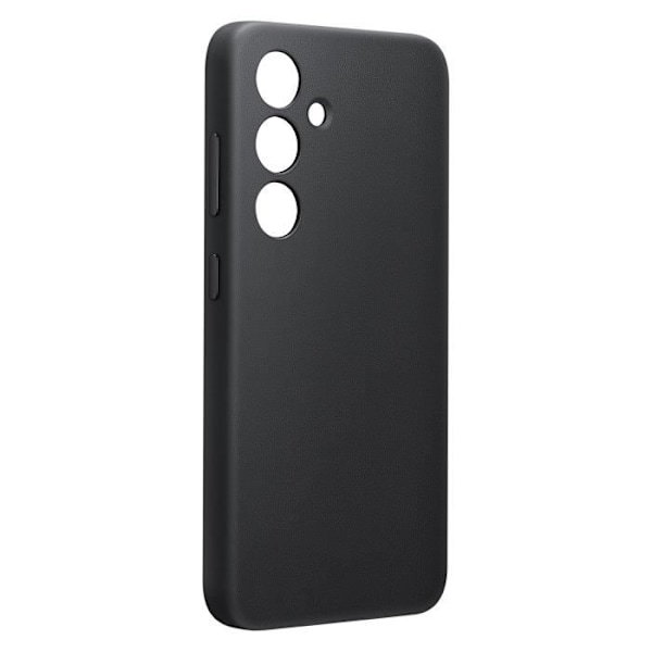 Fodral till Samsung Galaxy S24 Plus Vegan läderkamera Skyddad Samsung Black Svart