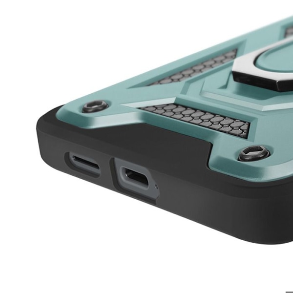 Coque til Samsung S25 Edge Ring Support med Kamera Beskyttelse Mayaxess Grøn Grön