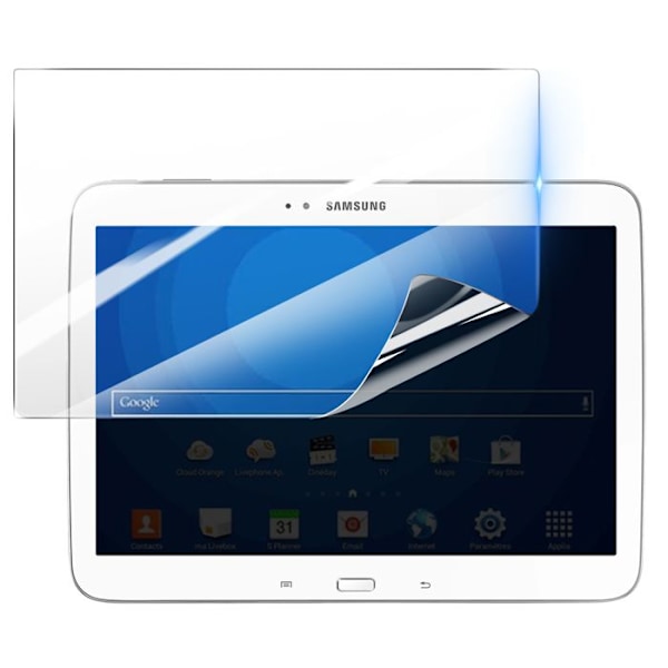 Elokuvansuojus - 3mk - Samsung Galaxy Tab 3 10.1 - Iskunkestävä - Läpinäkyvä - Naarmuuntumaton Transparent