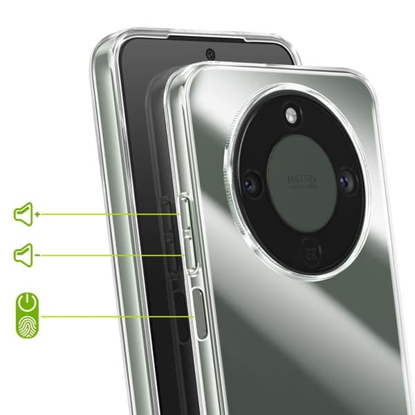 Silicone Cover til Honor Magic 8 Lite Stødabsorberende Mayaxess Transparent Vit