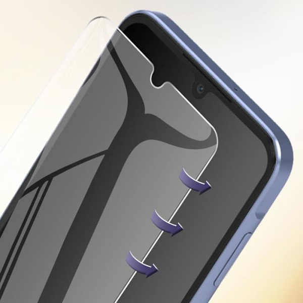 Skærmbeskyttelse - MUVIT - Samsung A25 5G - hærdet glas - Ultra-modstandsdygtig 9H+ - Gennemsigtig
