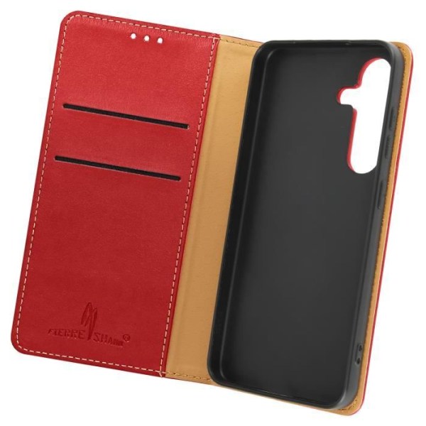 Kotelo Samsung S23 FE Wallet Video Support Magneettinen läppä punainen