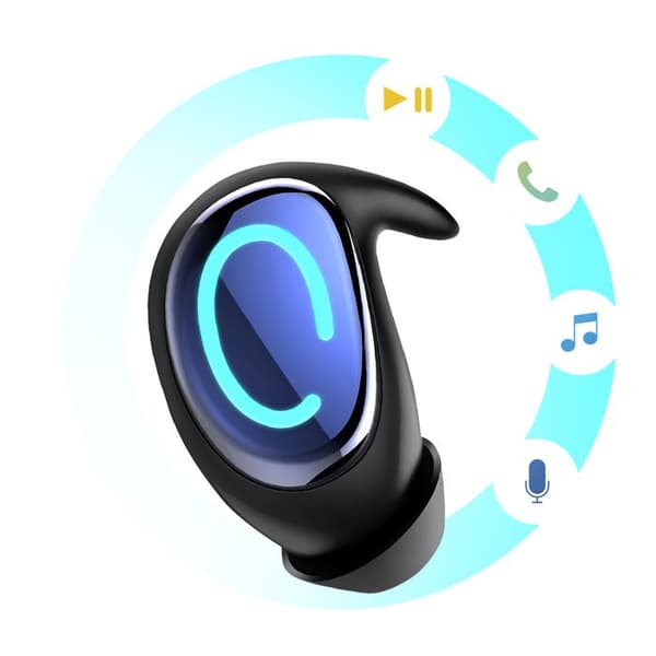 Søvnøretøj - AVIZAR - Mono - ENC Støjreduktion - Ultra Tynd - Bluetooth Blå Blå