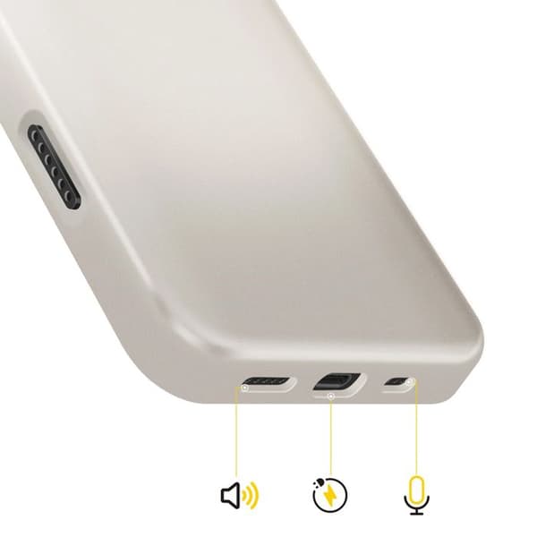 "Cover til iPhone 17 Model SolidX Stødabsorberende 3.5 m certificeret MIL-STD 810G Rhinoshield Beige" beige