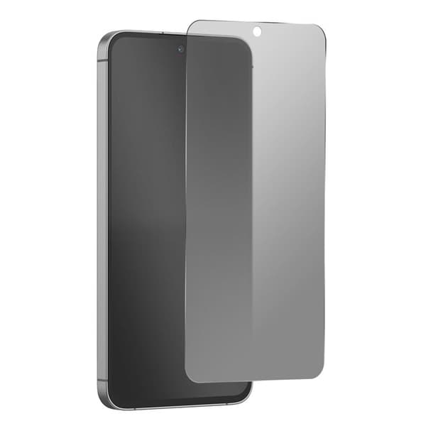 Skærmbeskyttelse til Galaxy S25 FE / A57 5G Anti-Spion Hærdet Glas 2.5D Eiger Sort transparent Svart