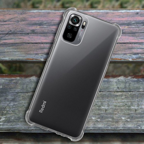 Coque Souple - Akashi - Xiaomi Redmi Note 10 / Note 10s - Transparent - Förstärkta hörn - Rep-resistent Vit