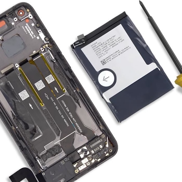 Intern batteri AVIZAR BAT-COMP-NP1 til Nothing Phone 1 4500mAh NT01 Sort - Lithium Ion - 3,7 V Svart