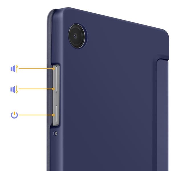 Klapskede til Galaxy Tab A11 med Multi-vinkel Støtte og Auto-Vågn Tech Protect Mørkeblå Blå