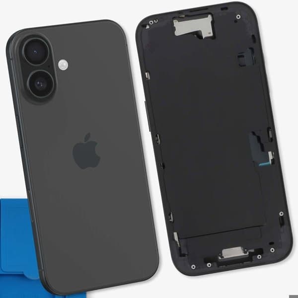 Central Chassis til iPhone 16 Præcise og Sikker Justering Sort Svart