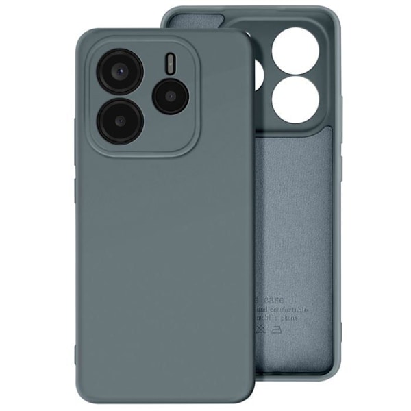 Puhelimen kuori Xiaomi Redmi Note 14 5G Puolijäykkä Soft-touch Anti-traces Tummanharmaa Grå