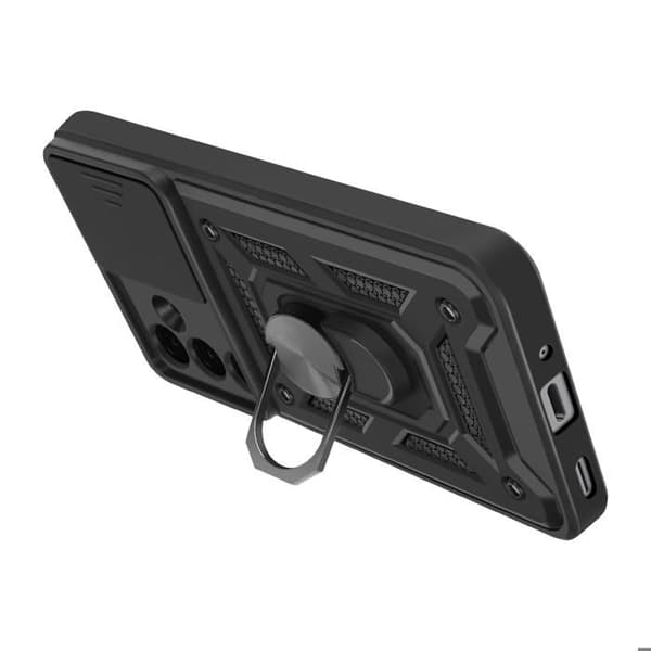 Stødabsorberende cover til Samsung Galaxy A17 MIL-STD 810G med støtte-ring Mayaxess Sort Svart