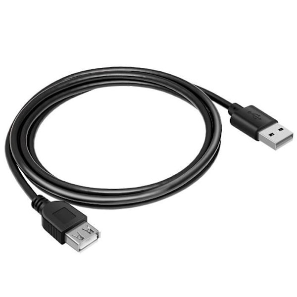 USB-forlængerkabel til hurtig dataoverførsel, 3m, Akyga, sort Svart
