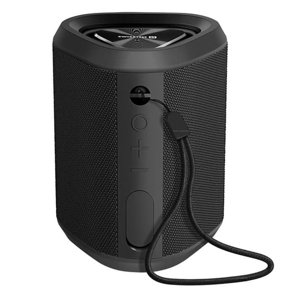 Bluetooth-højttaler - SWISSTEN - Sort - 15W - Batteritid 10 timer - IP55 Vandtæt Svart
