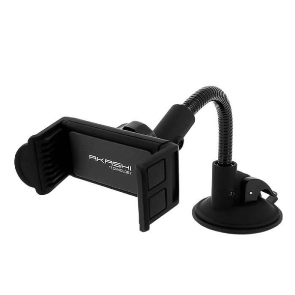 Støtt smartphone - Akashi - Vinduesmonteret sugekop - Justerbar - 360° rotation - Sort plastik Svart