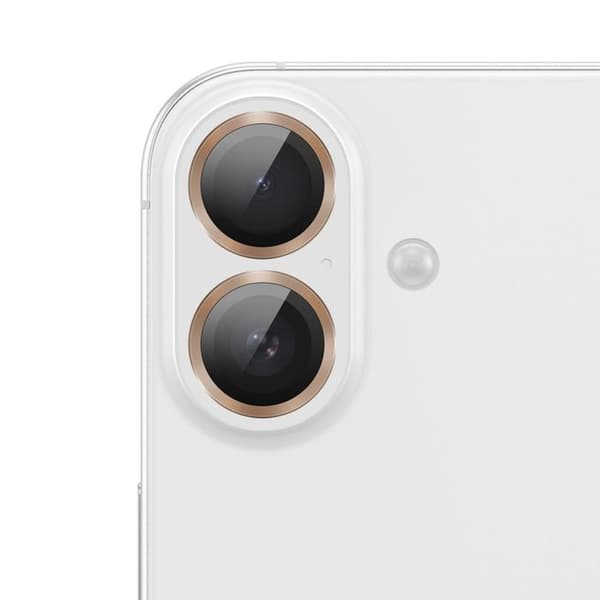 Skyddskamera för iPhone 16 / 16 Plus i Härdat Glas Anti Rep Zanaé Guld Gul