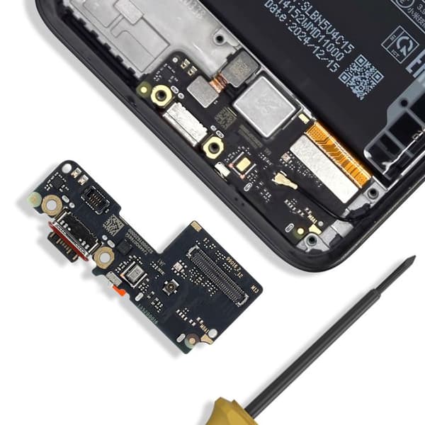 USB-C Opladerstik - AVIZAR - Poco X7 - Sort - Kompatibel - Hurtig installation Svart