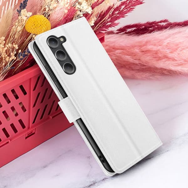 Plånboksfodral för Galaxy S23 Plus med Stöd och Magnetisk Flik Zanaé Vit Vit