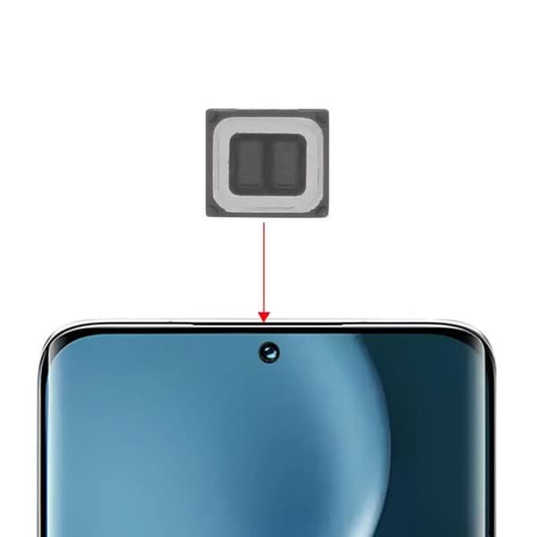 AVIZAR intern högtalare för Honor Magic 4 Lite 4G Black - Reparerar ljud under samtal Svart