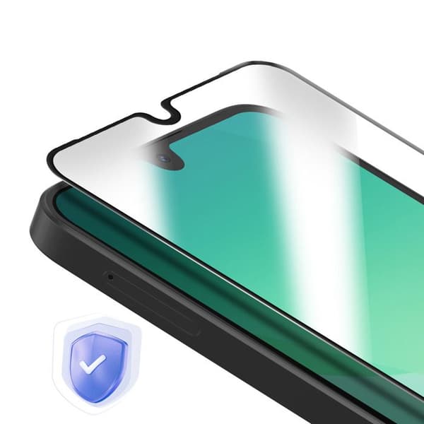 Skærmbeskyttelse til Galaxy A27 Hybrid Design Full Glue 5D Transparent Vit