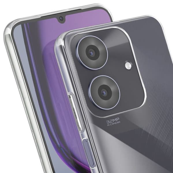 Cover - ADVARSEL - Realme Note 60 - Blød silicone - Ultra fin - Transparent Vit