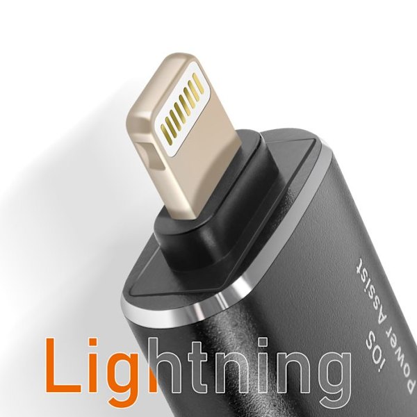 OTG USB- och USB C-adapter till Apple Lightning LinQ Svart Svart