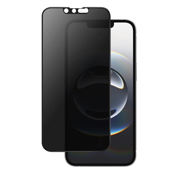 Hærdet Glas til iPhone 16, Anti-spion Filter, Modstandsdygtigt Panzer Glass Sort Svart