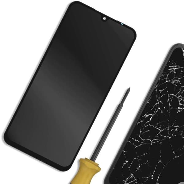 Skärm för Galaxy A17 4G OLED-panel med förmonterad touchglas svart Svart