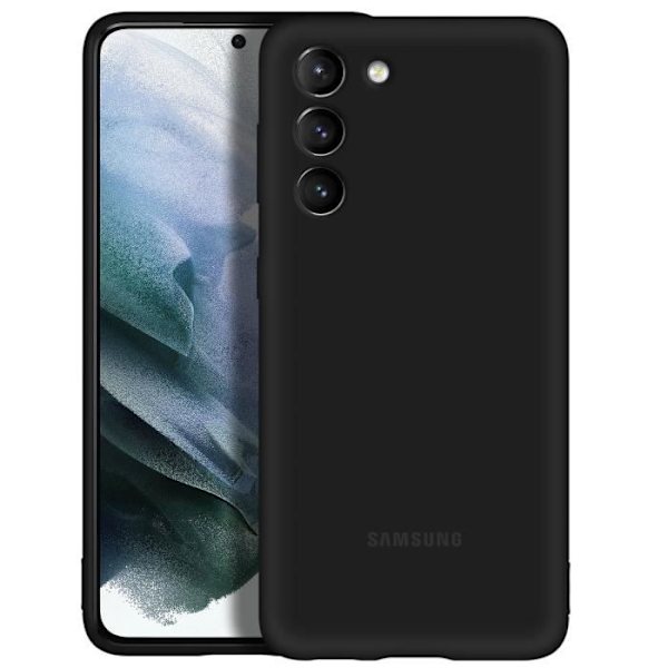 Kotelo Samsung Galaxy S21 Plus Soft Touch silikonikuori Alkuperäinen musta