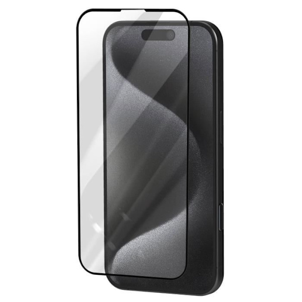 Näytönsuojus - AVIZAR - iPhone 16 Pro Max - Karkaistu Lasi - Keramiikka - Täysi Liima Musta Svart