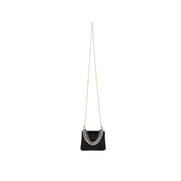 Mini Sac - IDEAL OF SWEDEN - Malli Edge - Nahka - Irrotettava Olkahihna - Musta Svart