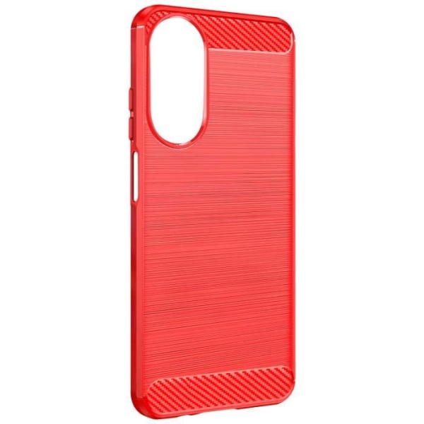 Kotelo Honor 90 Smartille Flexible Carbon ja Brushed Effect Red Röd