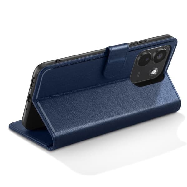 Plånboksfodral för Redmi Note 17 Pro Serie Chesterfield med Stöd Blå natt Blå