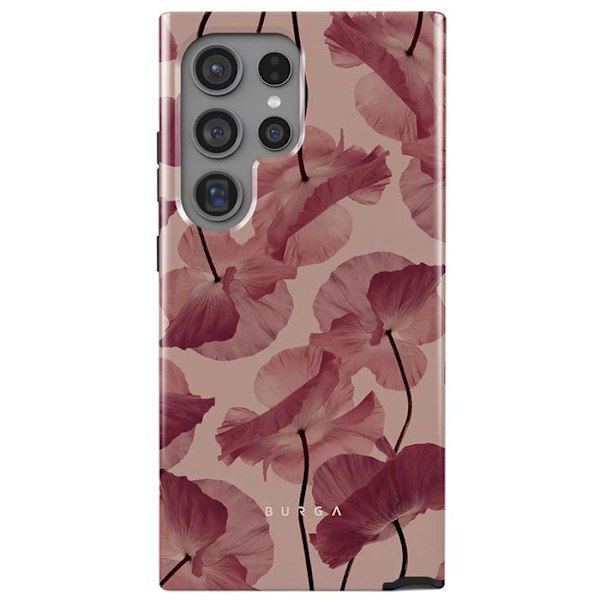 Samsung Galaxy S24 Ultra Elegantti Kuori Tender Kiss Burga Bordeaux Röd