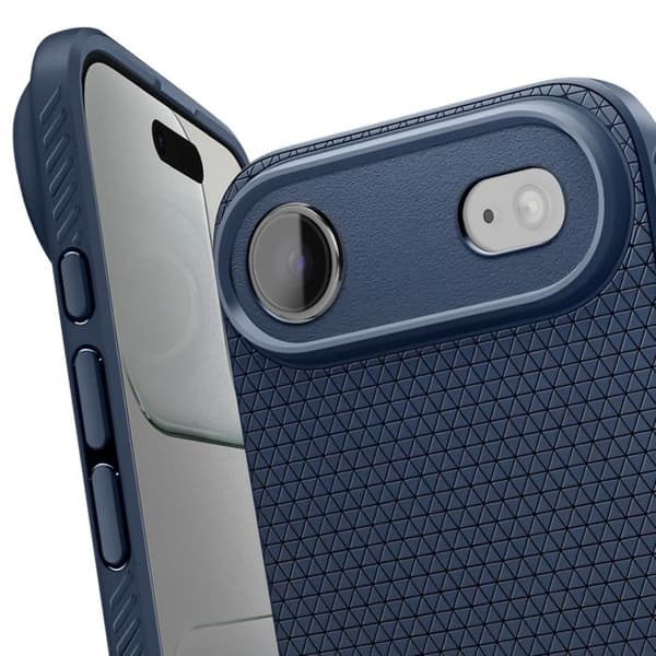 Skr case til iPhone Air - SPIGEN - Liquid Air - Blød - Skridsikker - Natblå Blå
