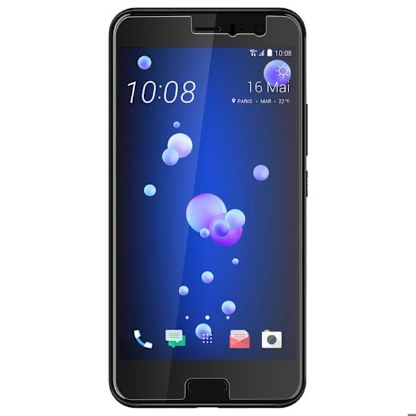HTC U11 skärmskydd Ultra-resistent härdat glas 9H hårdhet Vit