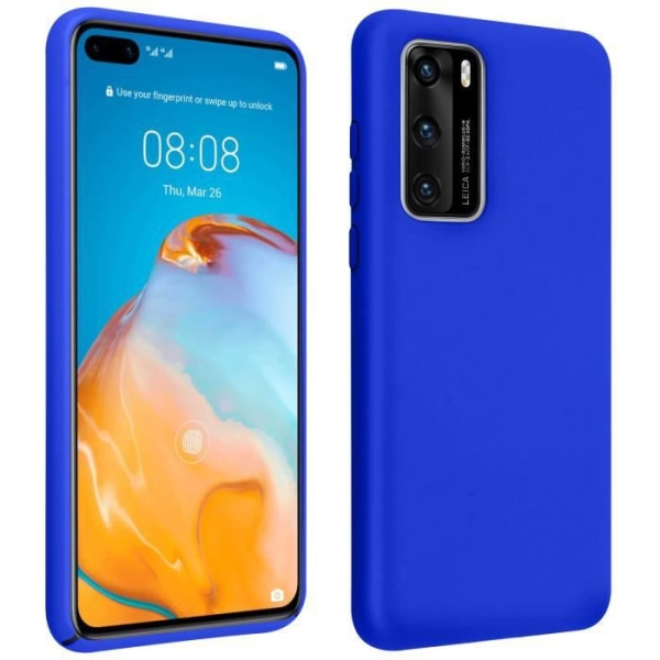 Suojakotelo - AVIZAR - Huawei P40 - Puolijäykkä silikoni - Soft Touch -viimeistely - Sininen Blå