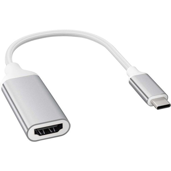 USB-C till HDMI-adapter - FORCE POWER - Hög hastighet - 4K Ultra HD - Plug & Play - Vit