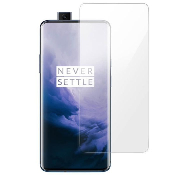 Suojakalvo - Oneplus - 7 Pro - 9H karkaistu lasi - Iskunkestävä - Läpinäkyvä 0.3mm Transparent