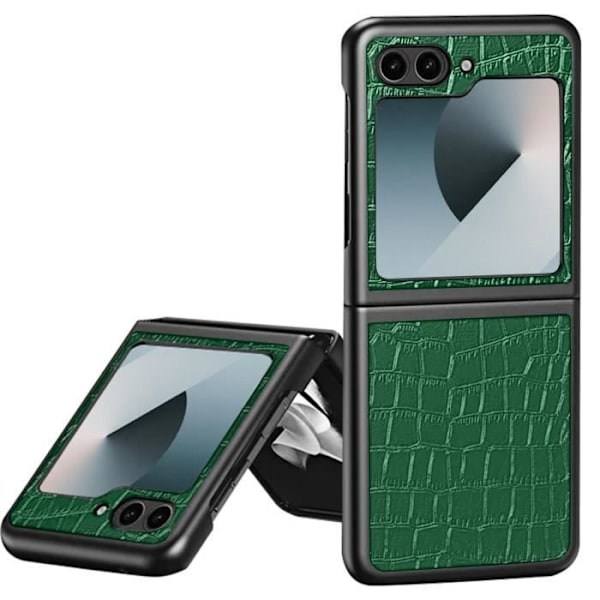 Taske til Samsung Galaxy Z Flip 6 - AVIZAR - Crocs Wild Series - Grøn - Halvstiv - Blank - Blandet Grön