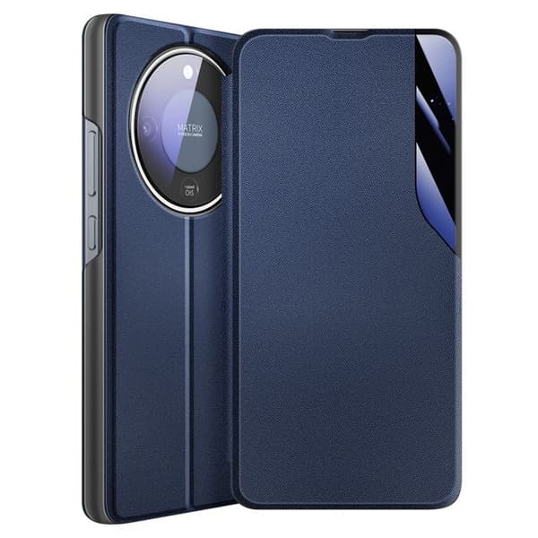 Flip Cover til Honor Magic 8 Lite Bi-Materiale Design med Støttefunktion Mørkeblå Blå