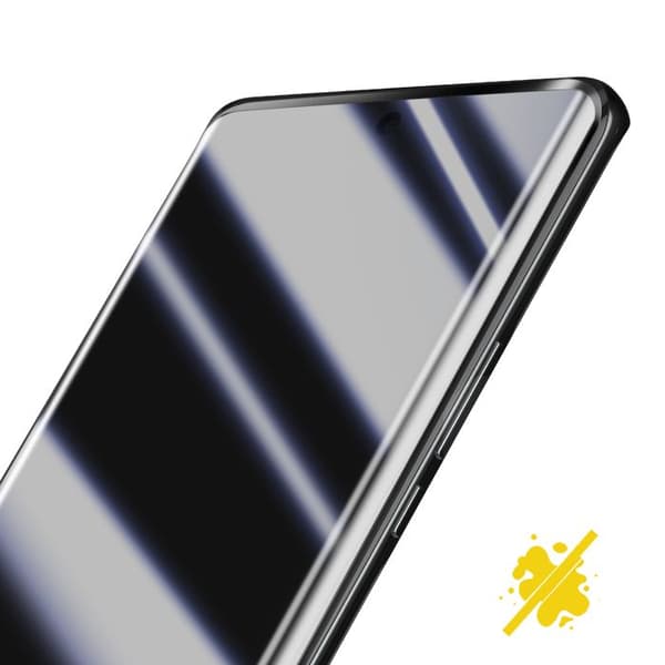 Härdat glas för Honor Magic 6 Lite 5G, repavvisande, 3D böjd, svart Sort