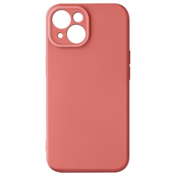 Silikonfodral till iPhone 15 - AVIZAR - Söt lax - Soft Touch - Skyddar kameran Rosa