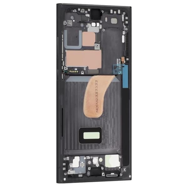 Central Chassis Reservedel til Samsung S23 Ultra Original Service Pack Samsung Grå