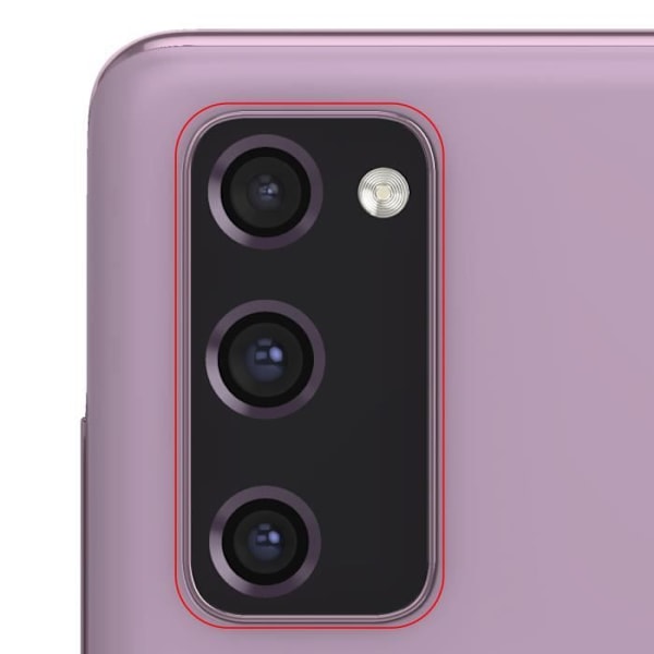 Bakre kameraobjektiv för Samsung Galaxy S20 FE Original Samsung Lavendel Lila