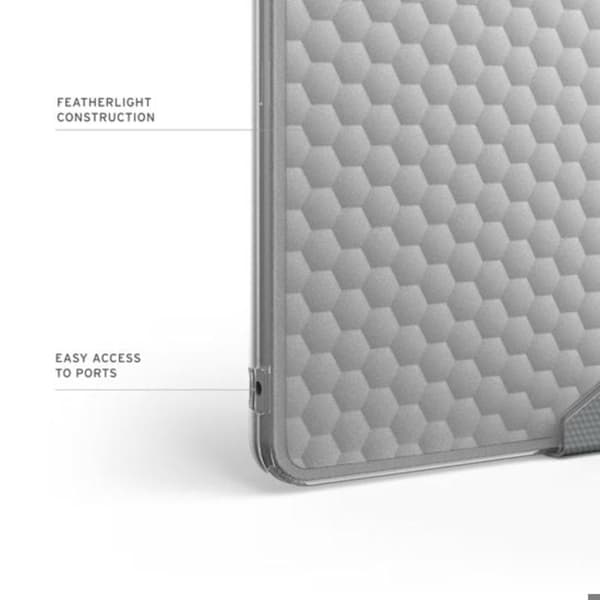 Coque - UAG - MacBook Air 15" M2/M3/M4/M5 - Transparent - Stødabsorberende polycarbonat - Skridsikre puder Vit
